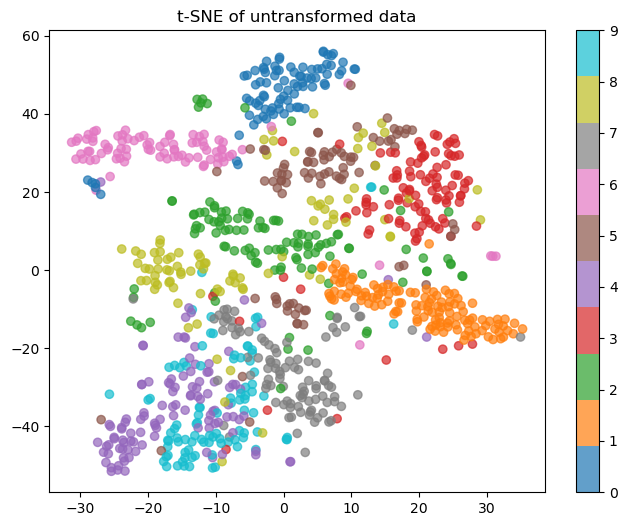 t-SNE: No Transformation